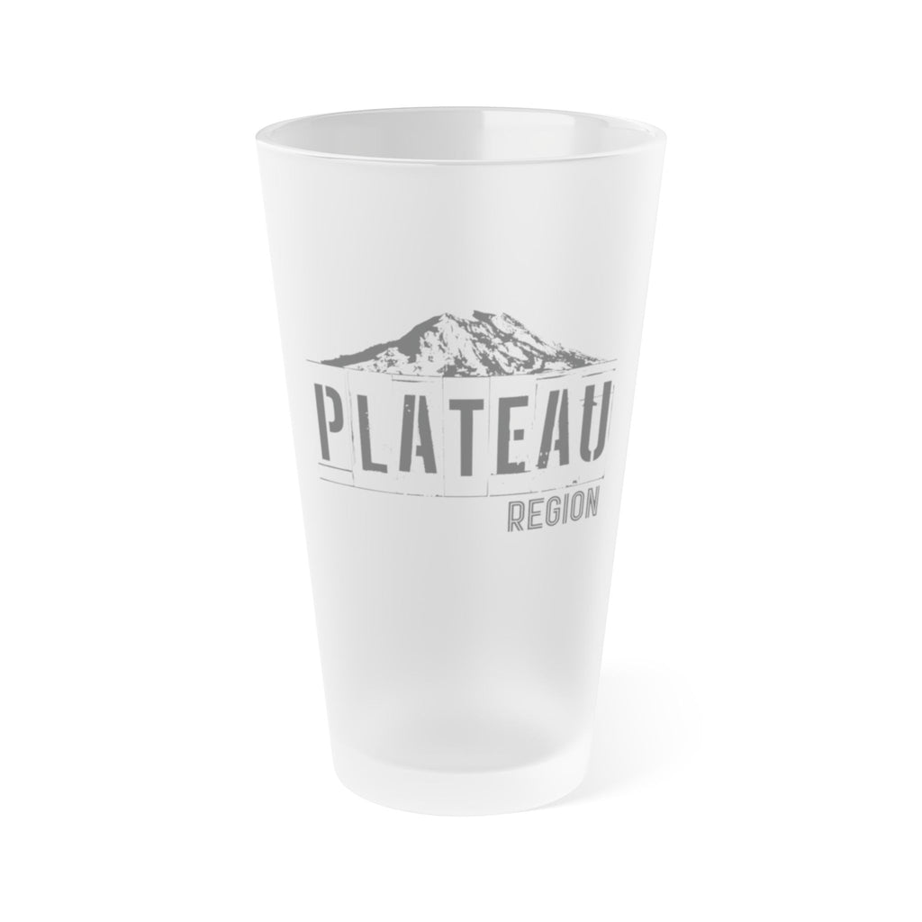 Plateau Logo - Frosted Pint Glass, 16oz