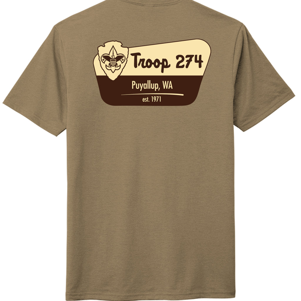 Coyote Brown Heather - DM130 - BACK