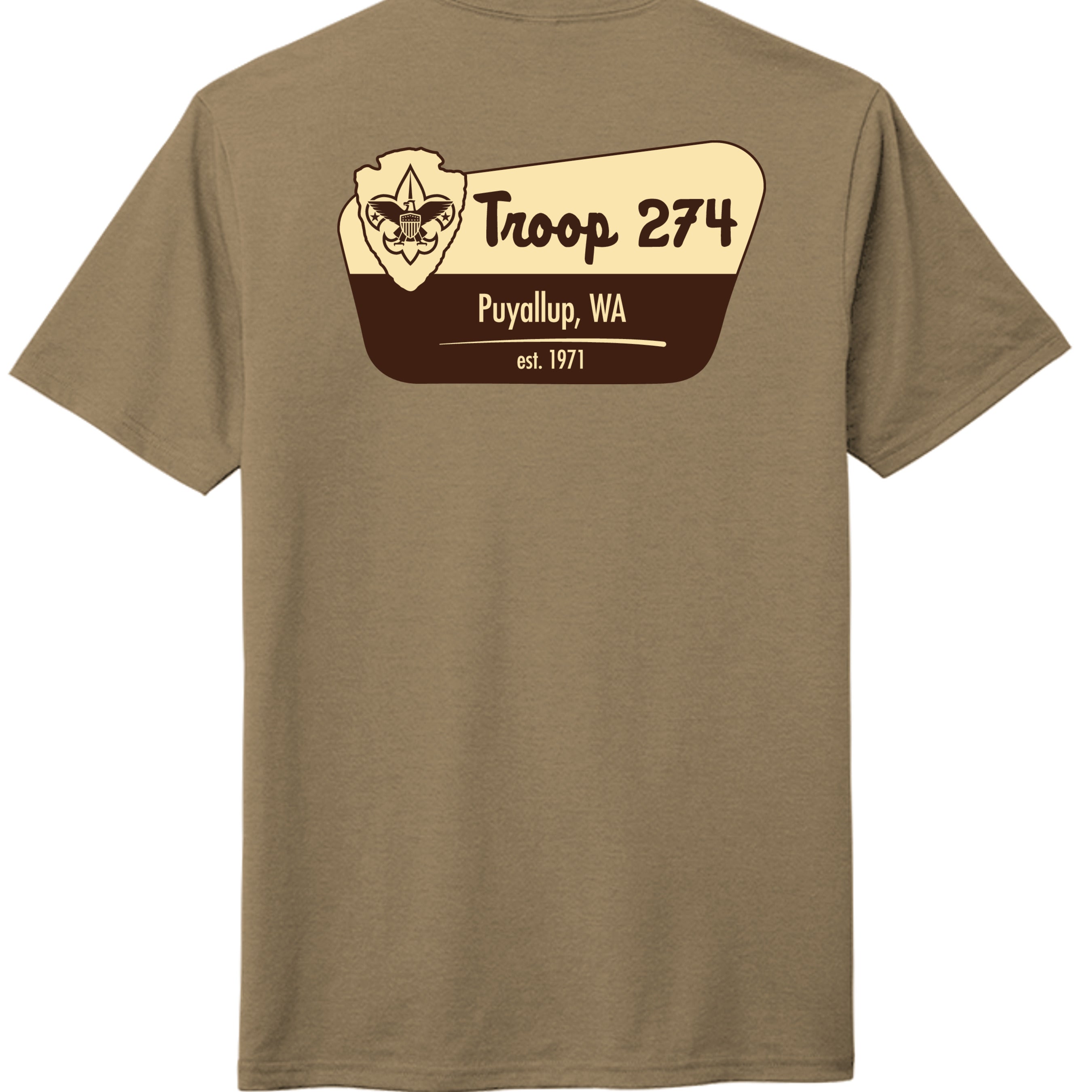 Coyote Brown Heather - DM130 - BACK
