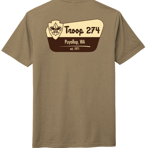 Coyote Brown Heather - DM130 - BACK