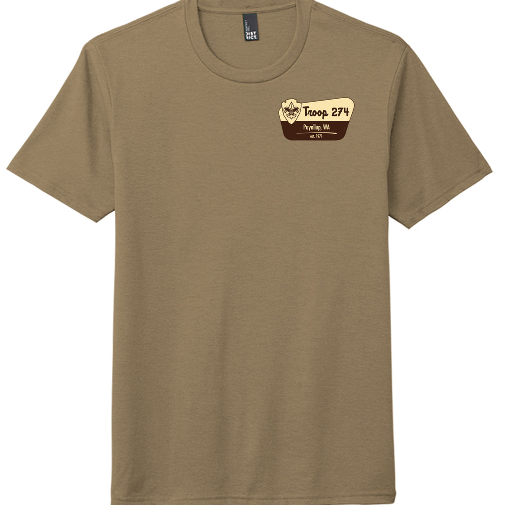 Coyote Brown Heather - DM130 - FRONT