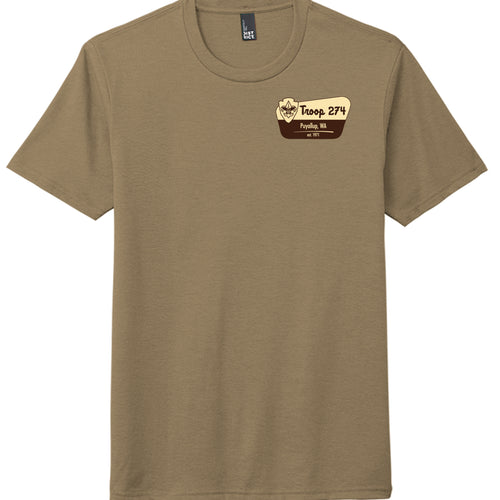 Coyote Brown Heather - DM130 - FRONT