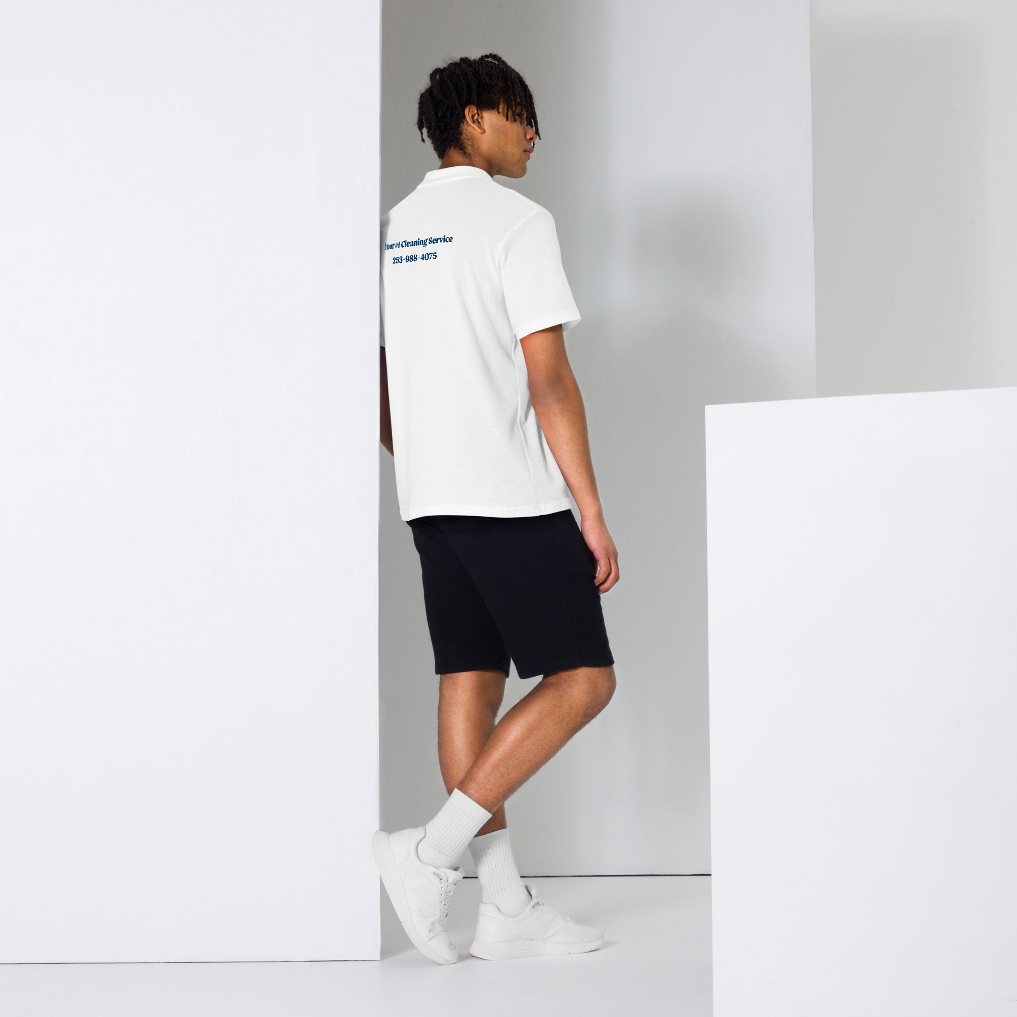 Work Polo - Back & Left Arm
